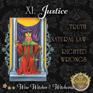 Justice Tarot Card 600x600