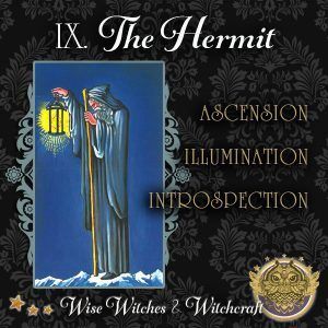 The Hermit Tarot Card 600x600