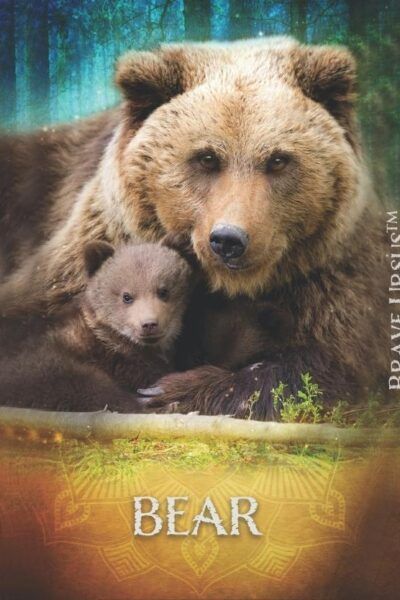 Bear Spirit Animal Altar & Prayer Card