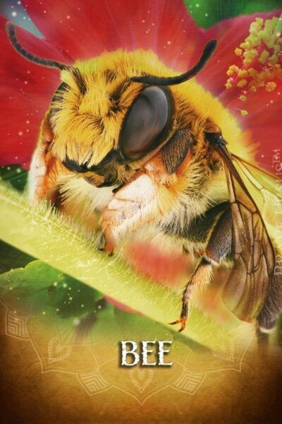 Bee Spirit Animal Altar & Prayer Card
