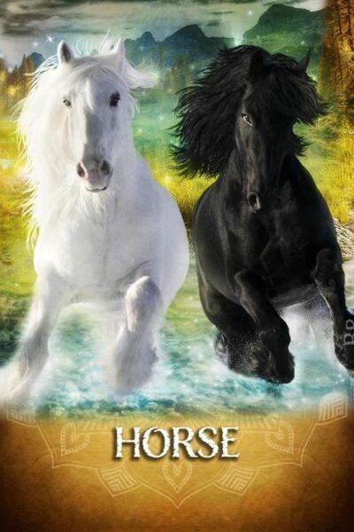 Horse Spirit Animal Altar & Prayer Card