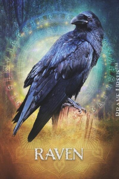 Raven Spirit Animal Altar & Prayer Card